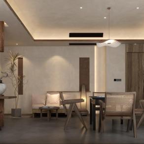 侘寂棋牌室3D模型下载